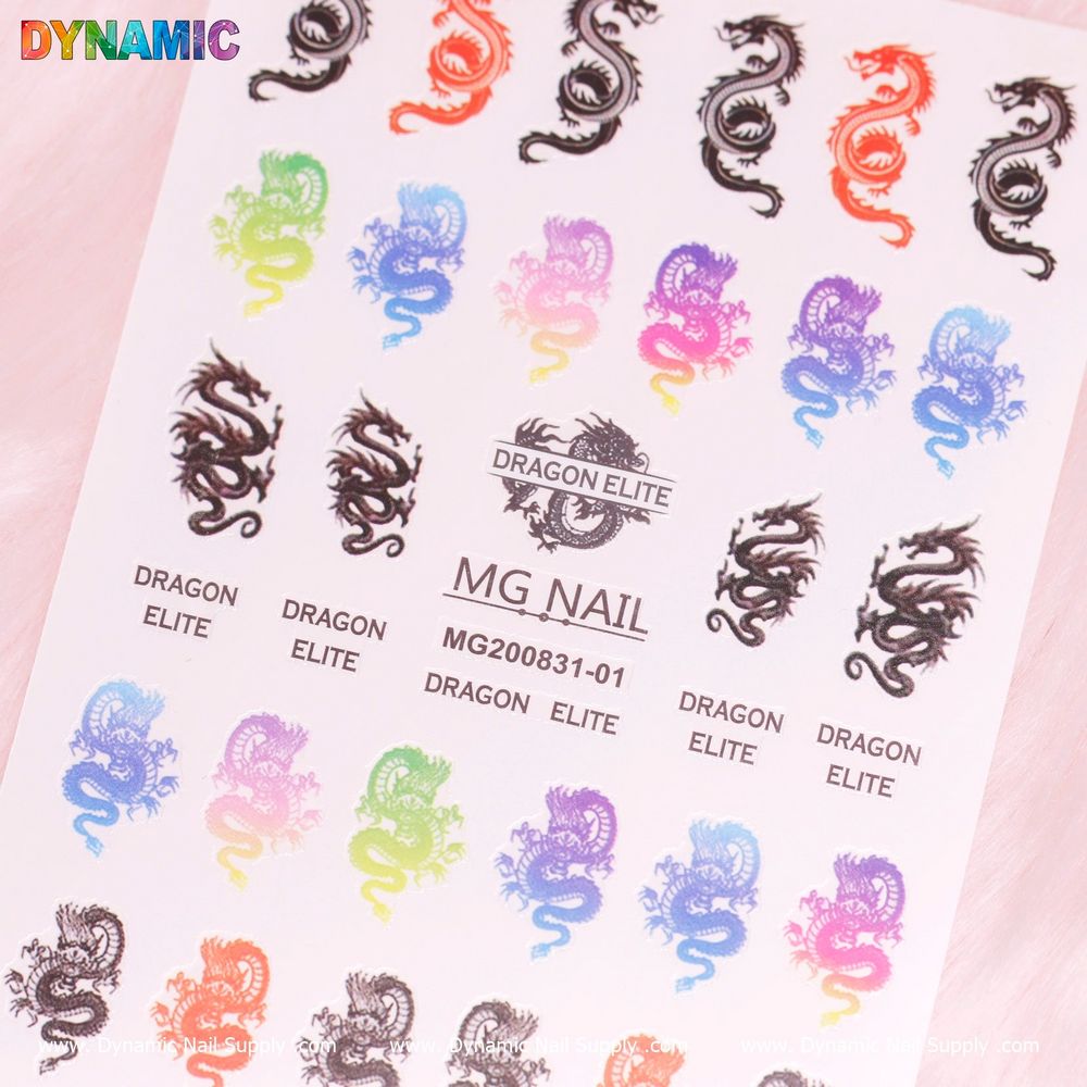 Chinese Dragon Nail Stickers for Eye-Catching Nail Art