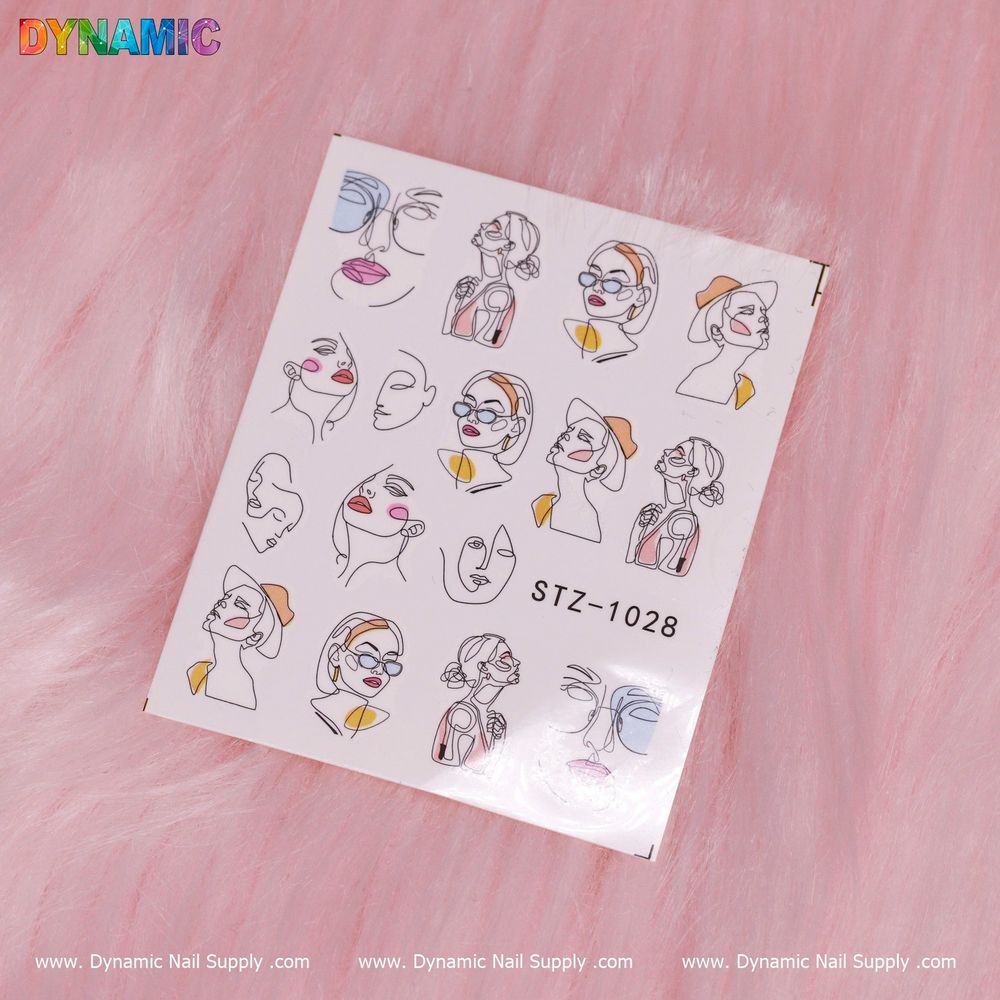 Lady Face Nail Stickers: Who Should Choose This Abstract Look