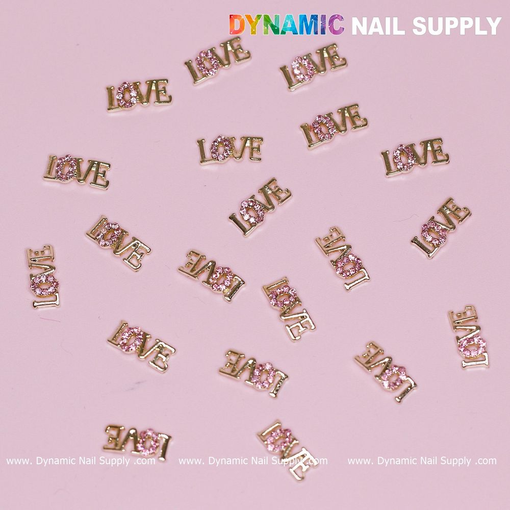 Love Letters Nail Charms: Cute 20‑Piece Accent Set