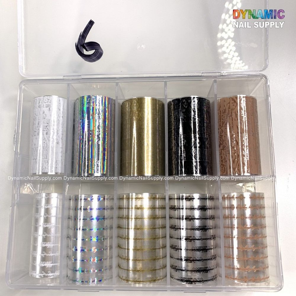 Solve Flat Manicures with Metallic Nail Transfer Foil