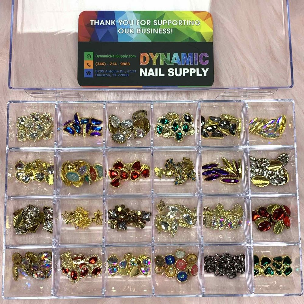 Nail Rhinestone Charm Set — 240-Piece Gem Kit