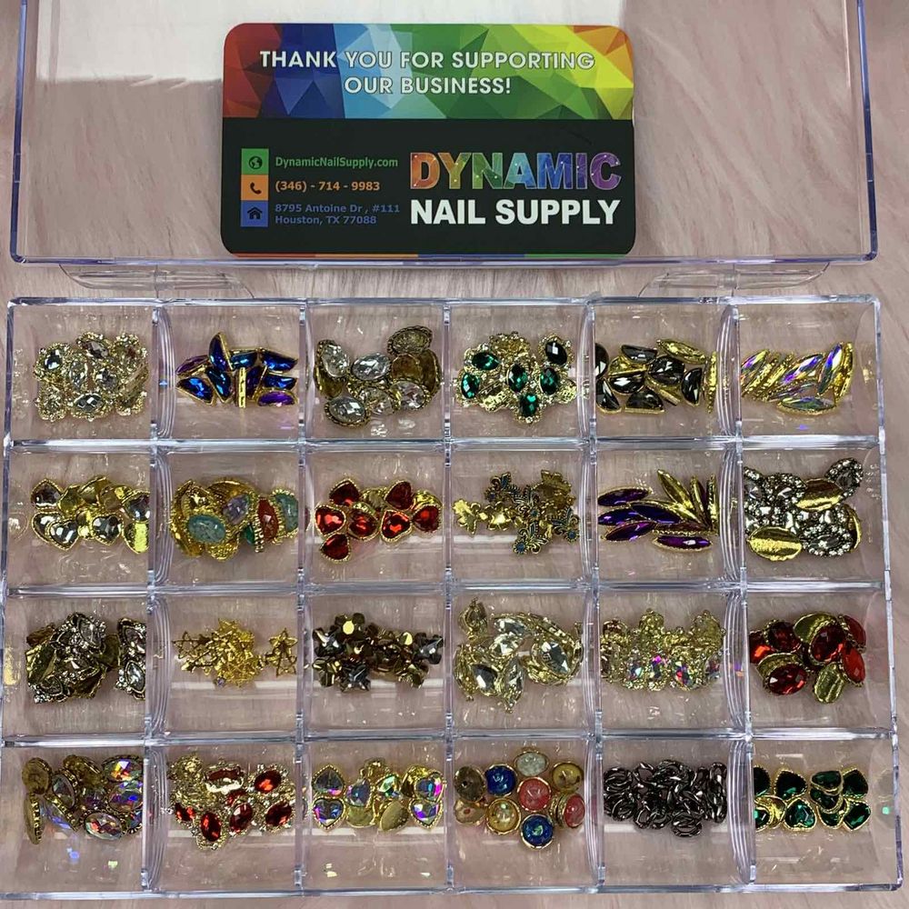 240 colorful nail gem charms set - 4