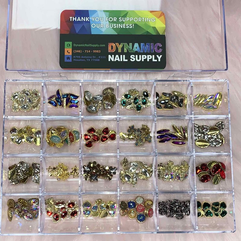 240 colorful nail gem charms set - 6