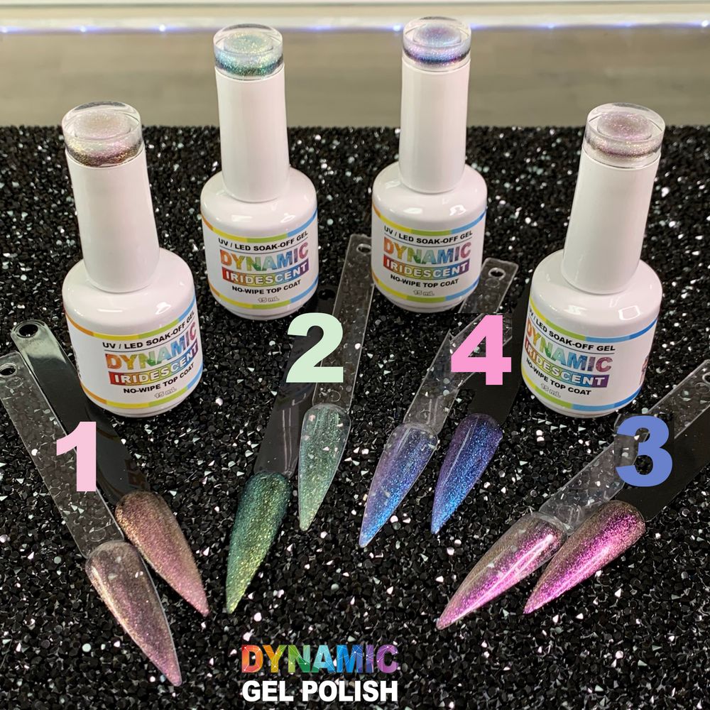 iridescent gel top coat bottle - 2