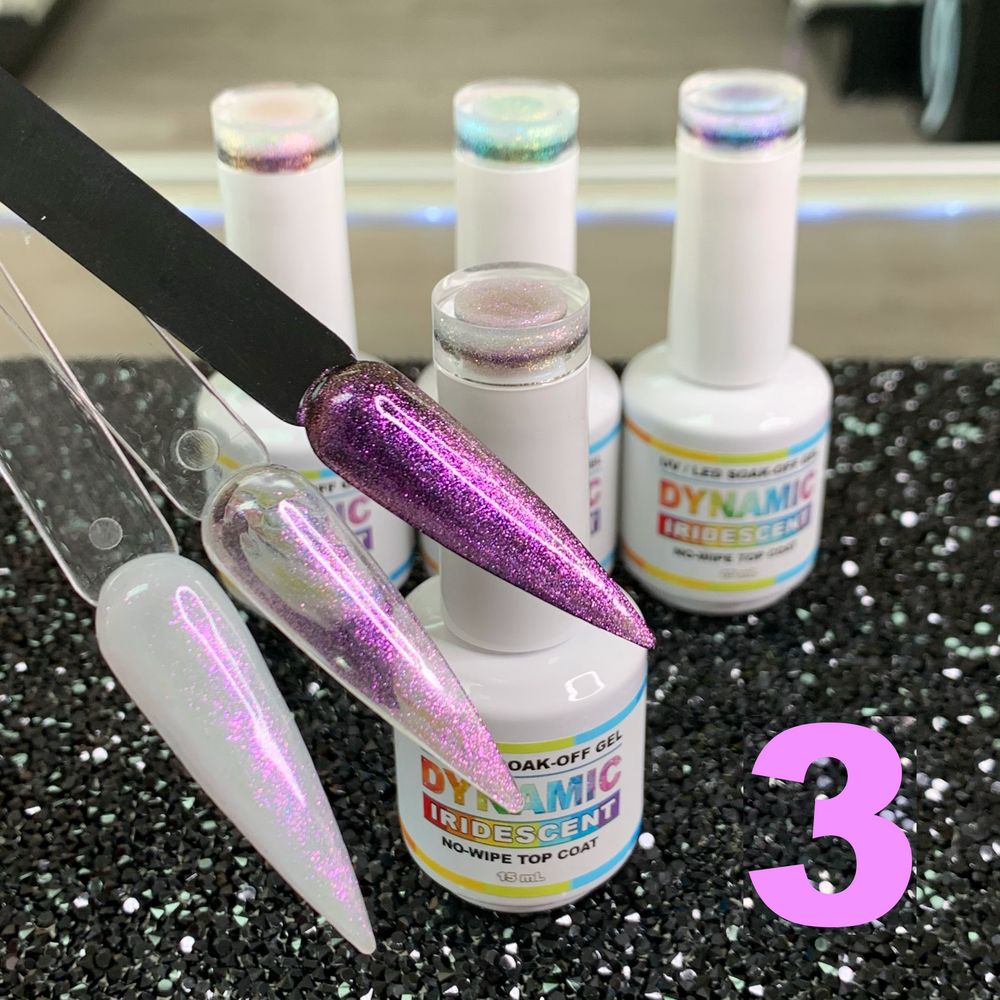 iridescent gel top coat bottle - 3