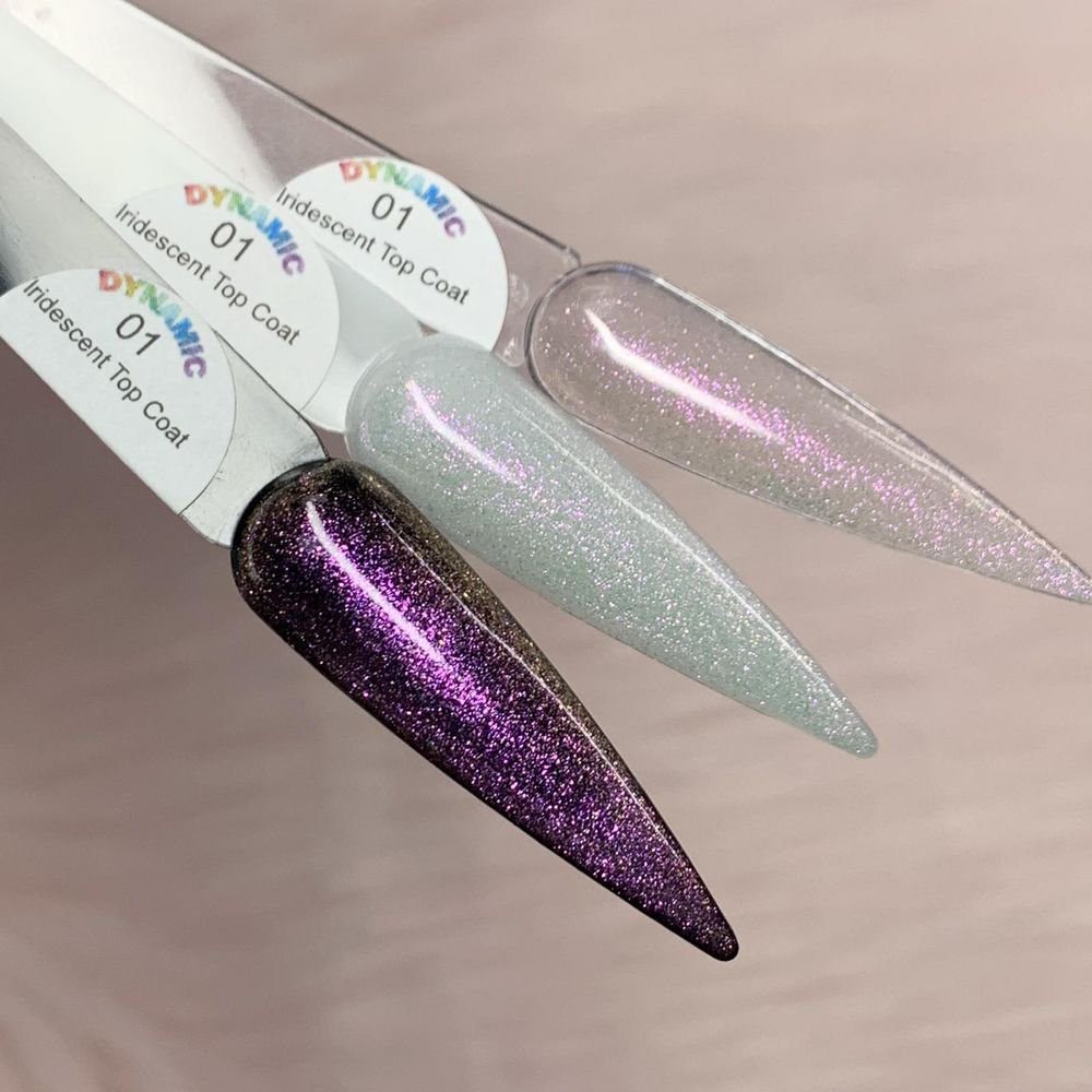iridescent gel top coat bottle - 7
