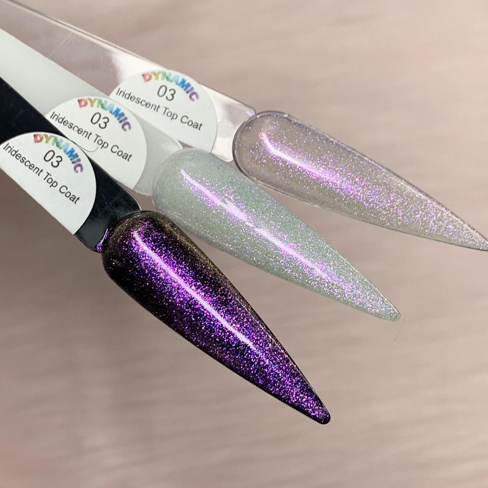 iridescent gel top coat bottle - 9